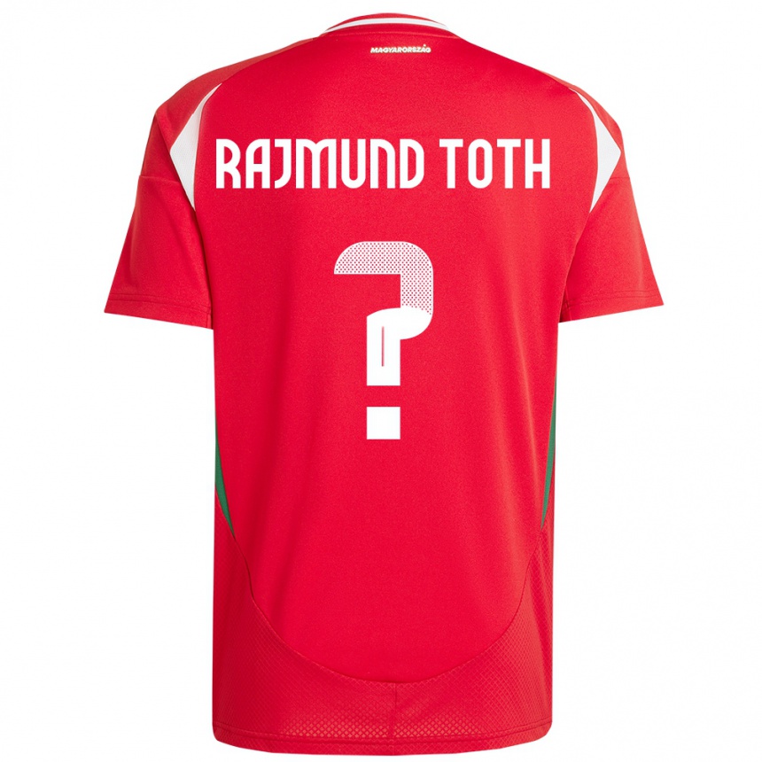 Kids Football Hungary Rajmund Tóth #0 Red Home Jersey 24-26 T-Shirt Za