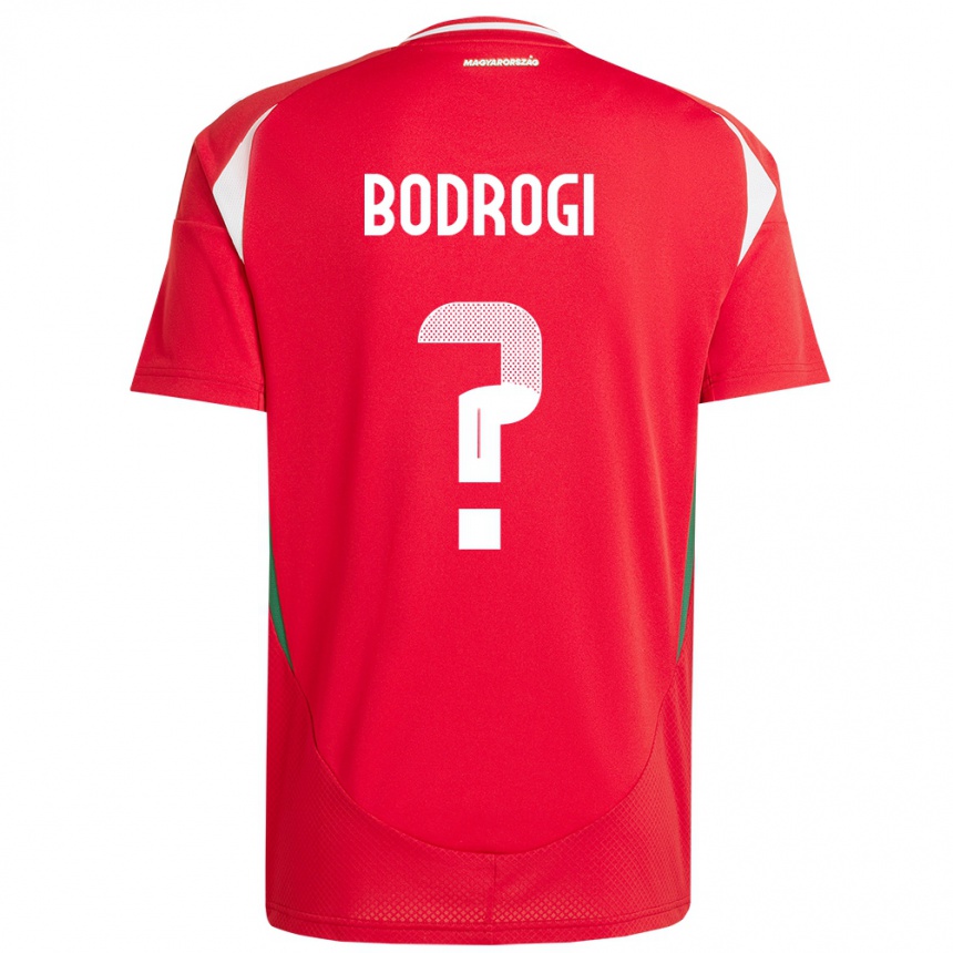 Kids Football Hungary Bence Bodrogi #0 Red Home Jersey 24-26 T-Shirt Za