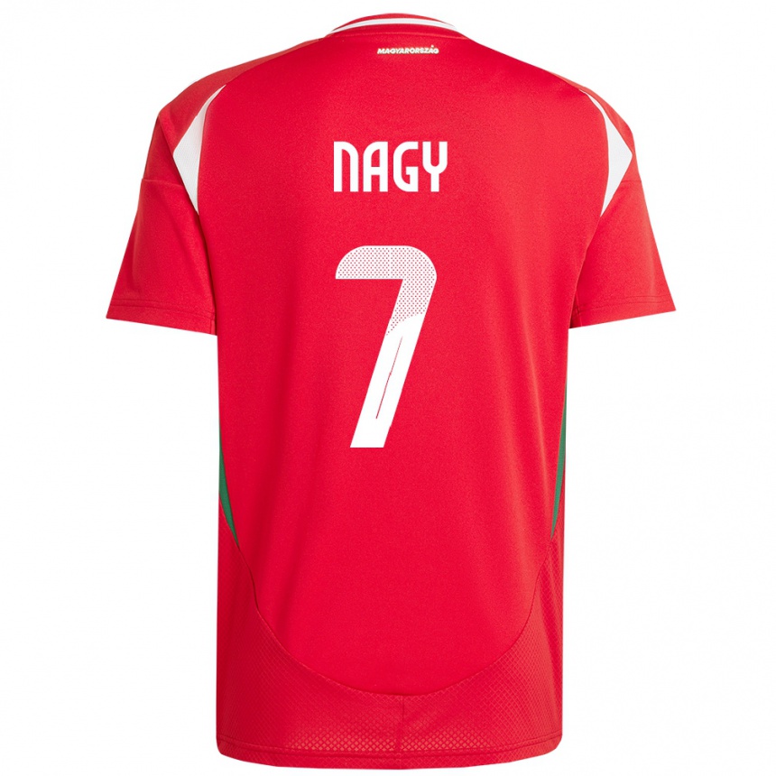 Kids Football Hungary Fanni Nagy #7 Red Home Jersey 24-26 T-Shirt Za