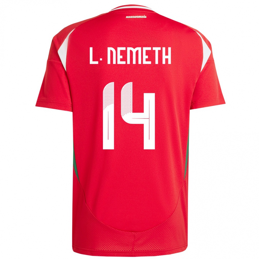 Kids Football Hungary Loretta Németh #14 Red Home Jersey 24-26 T-Shirt Za