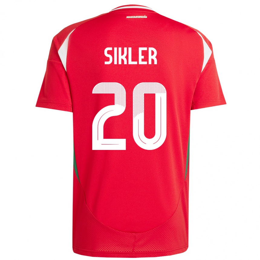 Kids Football Hungary Kinga Sikler #20 Red Home Jersey 24-26 T-Shirt Za