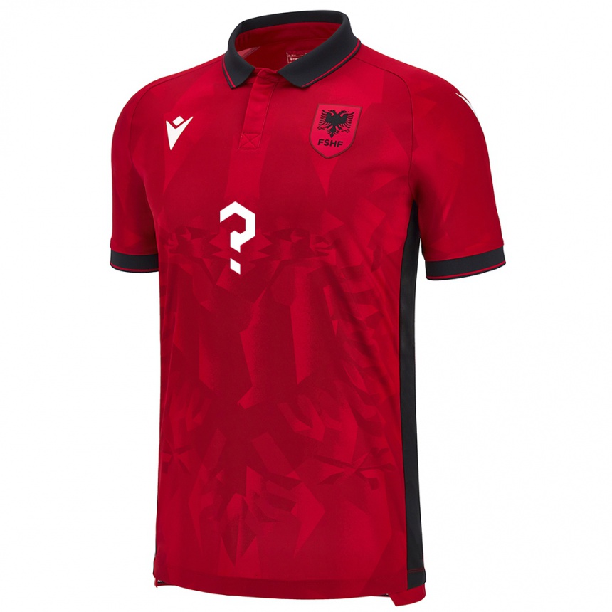 Kids Football Albania Ersi Syla #0 Red Home Jersey 24-26 T-Shirt Za