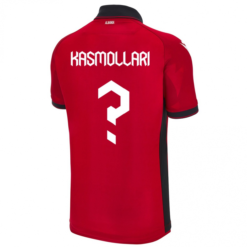 Kids Football Albania Oresti Kasmollari #0 Red Home Jersey 24-26 T-Shirt Za