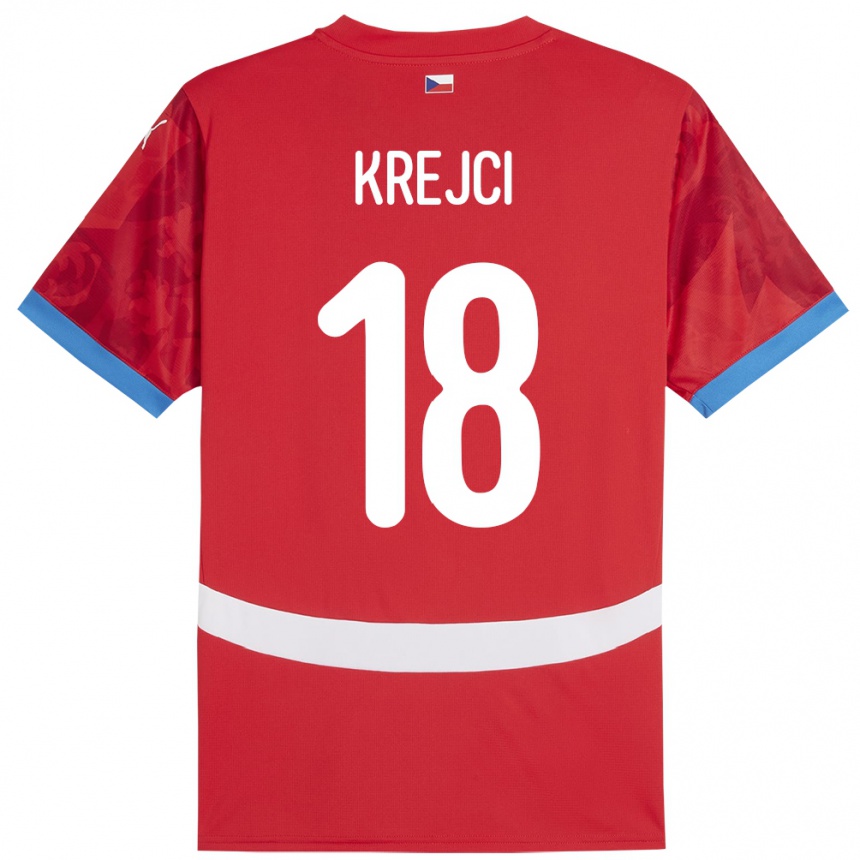 Kids Football Czech Republic Ladislav Krejci #18 Red Home Jersey 24-26 T-Shirt Za