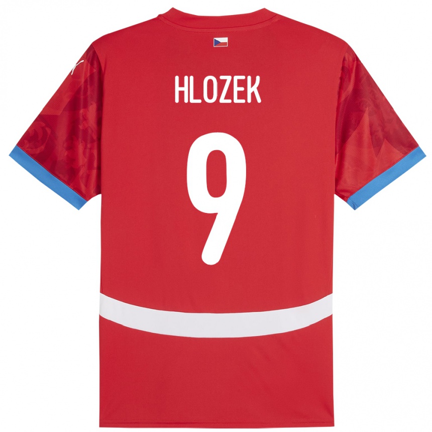 Kids Football Czech Republic Adam Hlozek #9 Red Home Jersey 24-26 T-Shirt Za