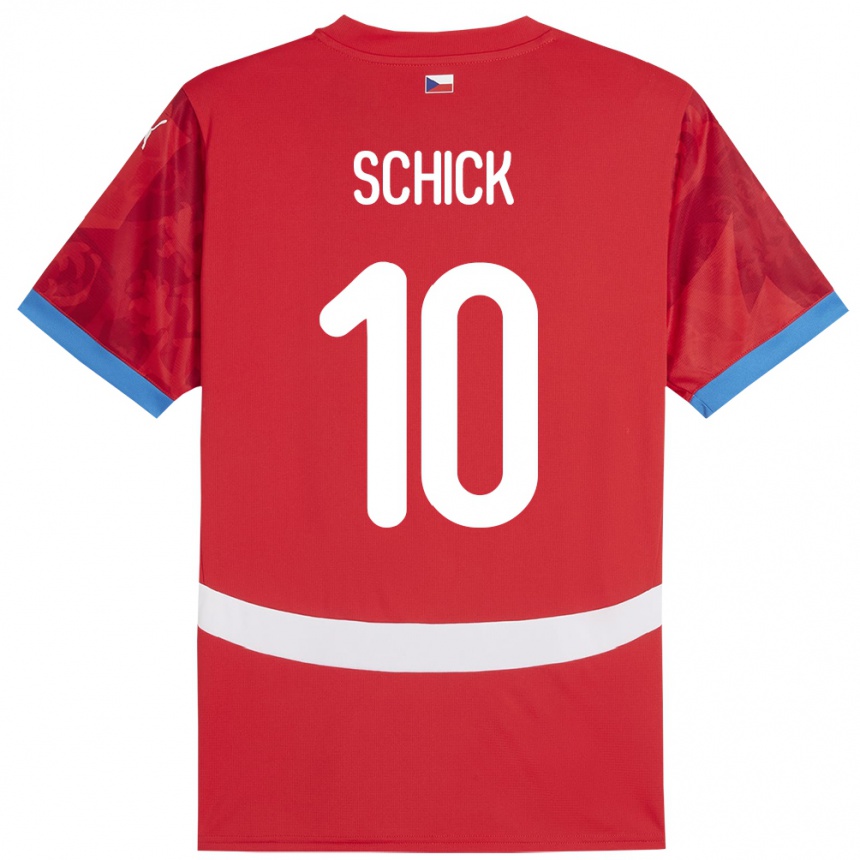 Kids Football Czech Republic Patrik Schick #10 Red Home Jersey 24-26 T-Shirt Za