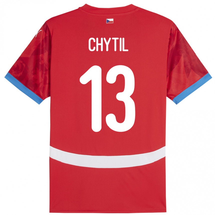 Kids Football Czech Republic Mojmir Chytil #13 Red Home Jersey 24-26 T-Shirt Za