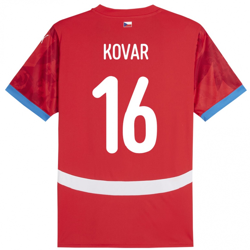 Kids Football Czech Republic Matej Kovar #16 Red Home Jersey 24-26 T-Shirt Za