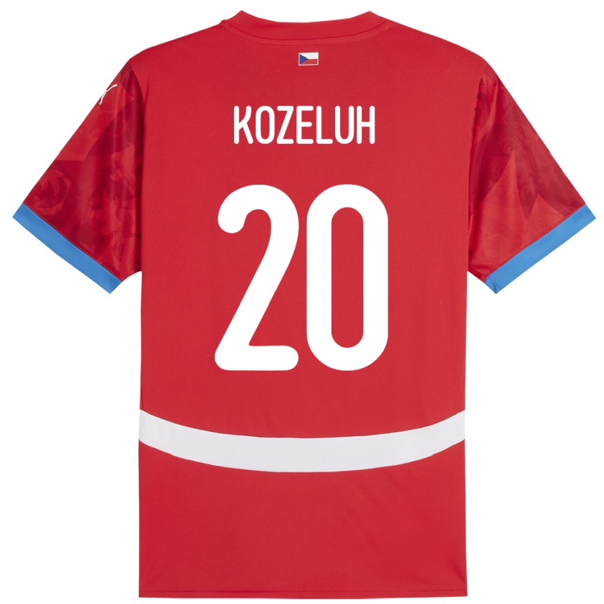 Kids Football Czech Republic Josef Kozeluh #20 Red Home Jersey 24-26 T-Shirt Za