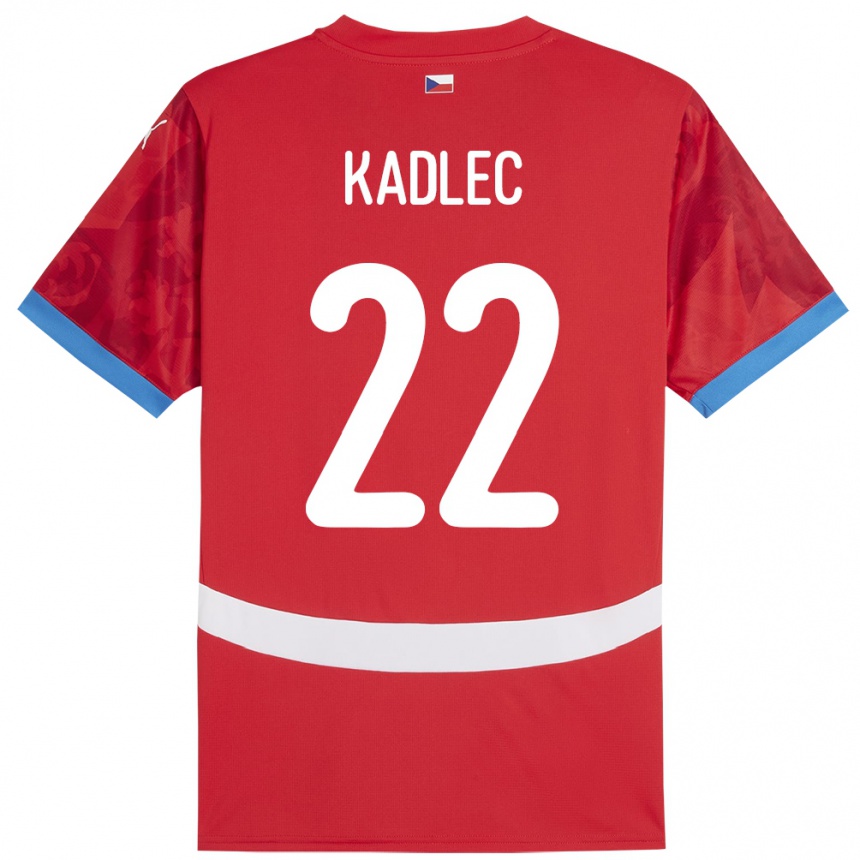 Kids Football Czech Republic Adam Kadlec #22 Red Home Jersey 24-26 T-Shirt Za