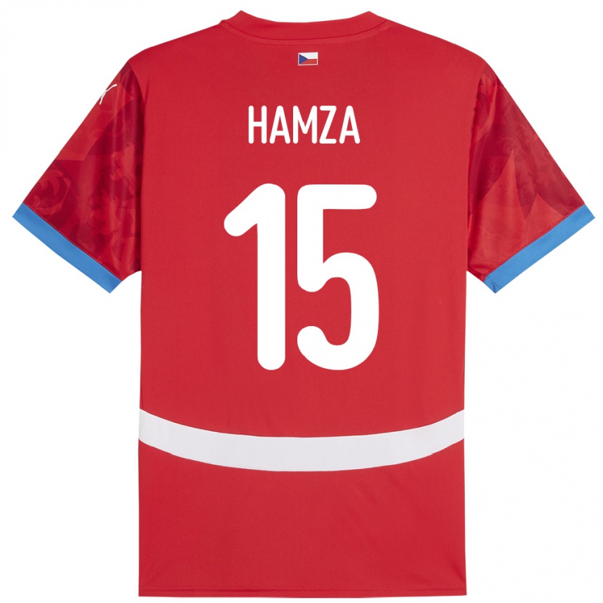 Kids Football Czech Republic Jiri Hamza #15 Red Home Jersey 24-26 T-Shirt Za