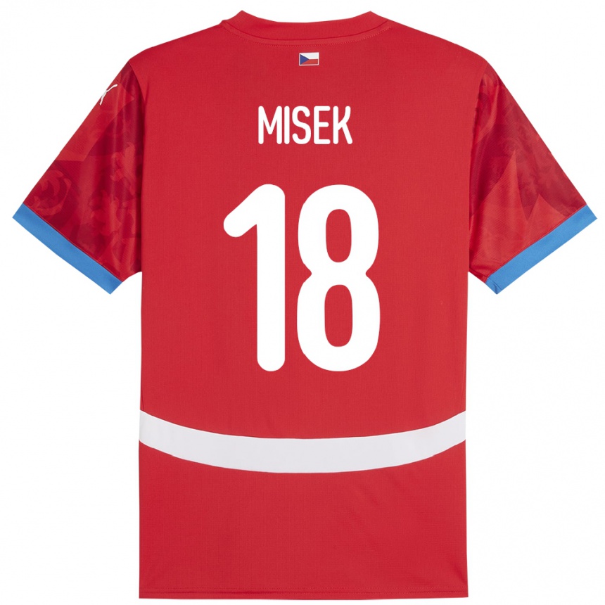 Kids Football Czech Republic Stepan Misek #18 Red Home Jersey 24-26 T-Shirt Za