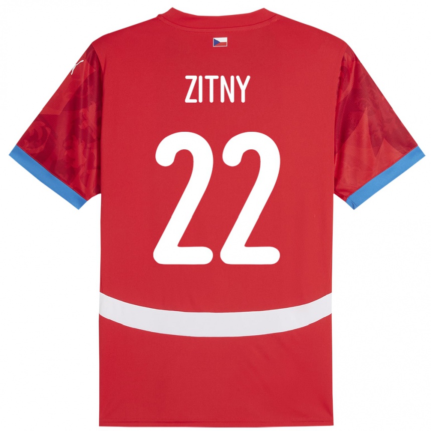 Kids Football Czech Republic Matej Zitny #22 Red Home Jersey 24-26 T-Shirt Za