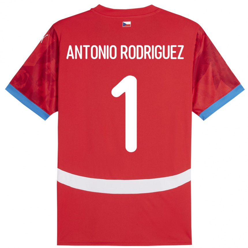 Kids Football Czech Republic Pedro Antonio Rodriguez #1 Red Home Jersey 24-26 T-Shirt Za