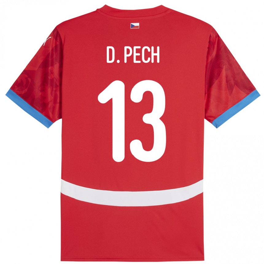 Kids Football Czech Republic Dominik Pech #13 Red Home Jersey 24-26 T-Shirt Za