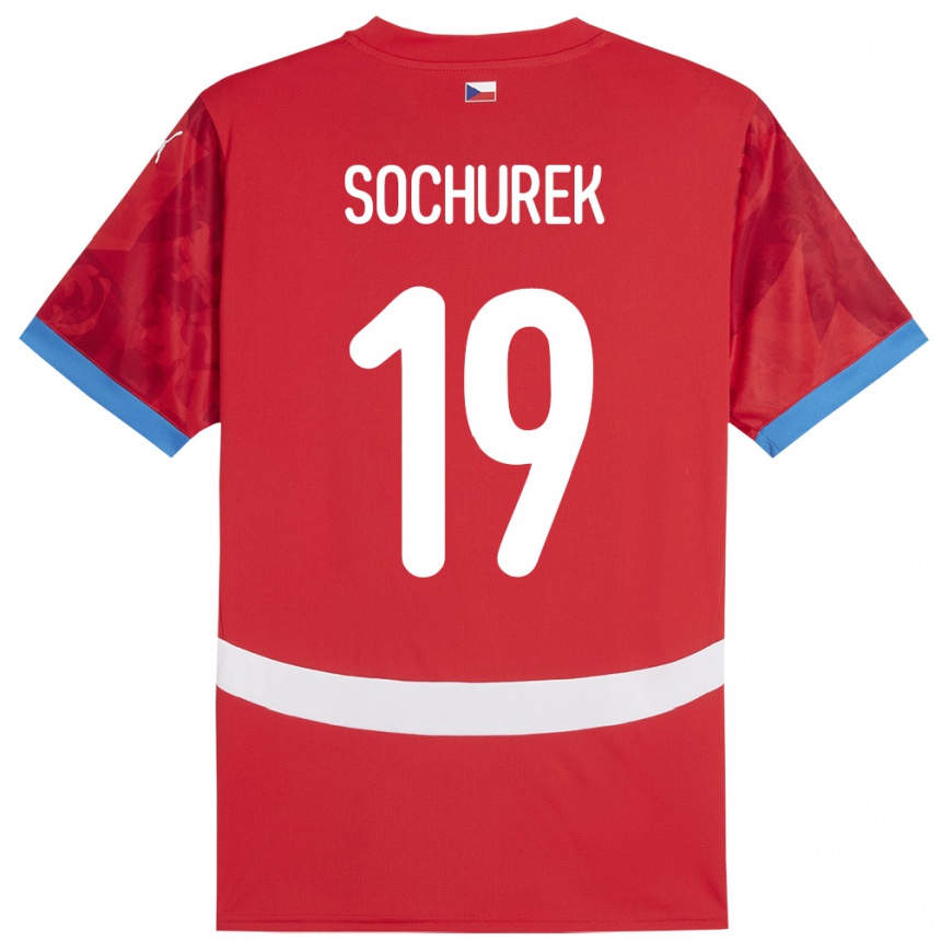 Kids Football Czech Republic Hugo Sochurek #19 Red Home Jersey 24-26 T-Shirt Za