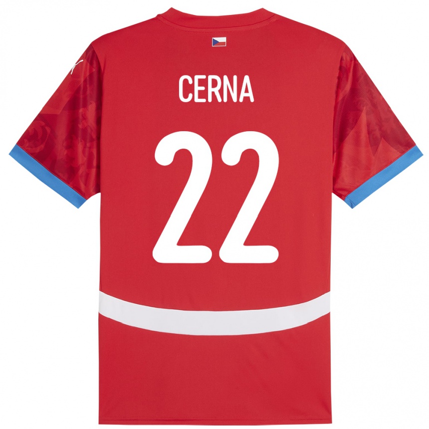 Kids Football Czech Republic Franny Černá #22 Red Home Jersey 24-26 T-Shirt Za