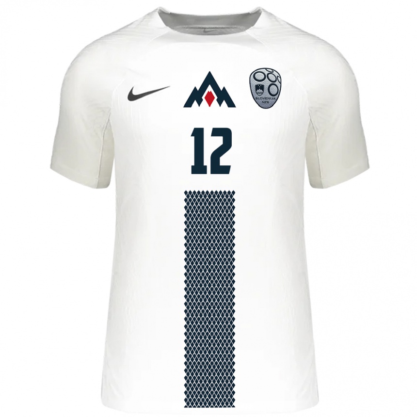 Kids Football Slovenia Tanej Handanovic #12 White Home Jersey 24-26 T-Shirt Za