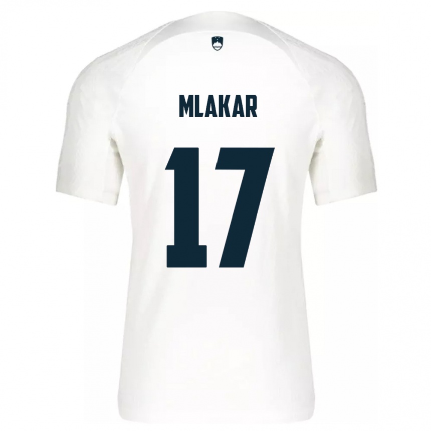 Kids Football Slovenia Jan Mlakar #17 White Home Jersey 24-26 T-Shirt Za