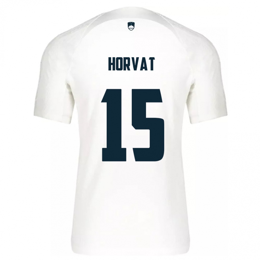 Kids Football Slovenia Tomi Horvat #15 White Home Jersey 24-26 T-Shirt Za