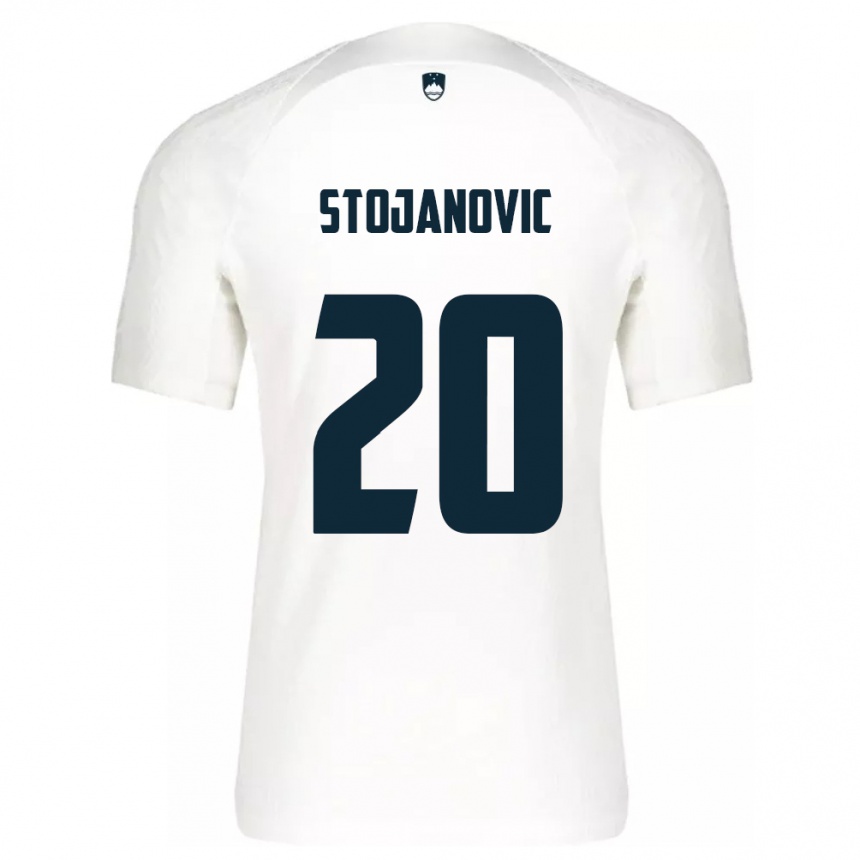 Kids Football Slovenia Petar Stojanović #20 White Home Jersey 24-26 T-Shirt Za