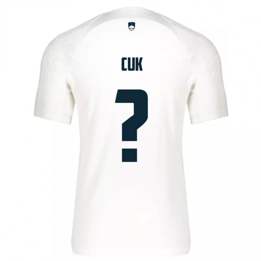 Kids Football Slovenia Tine Cuk #0 White Home Jersey 24-26 T-Shirt Za