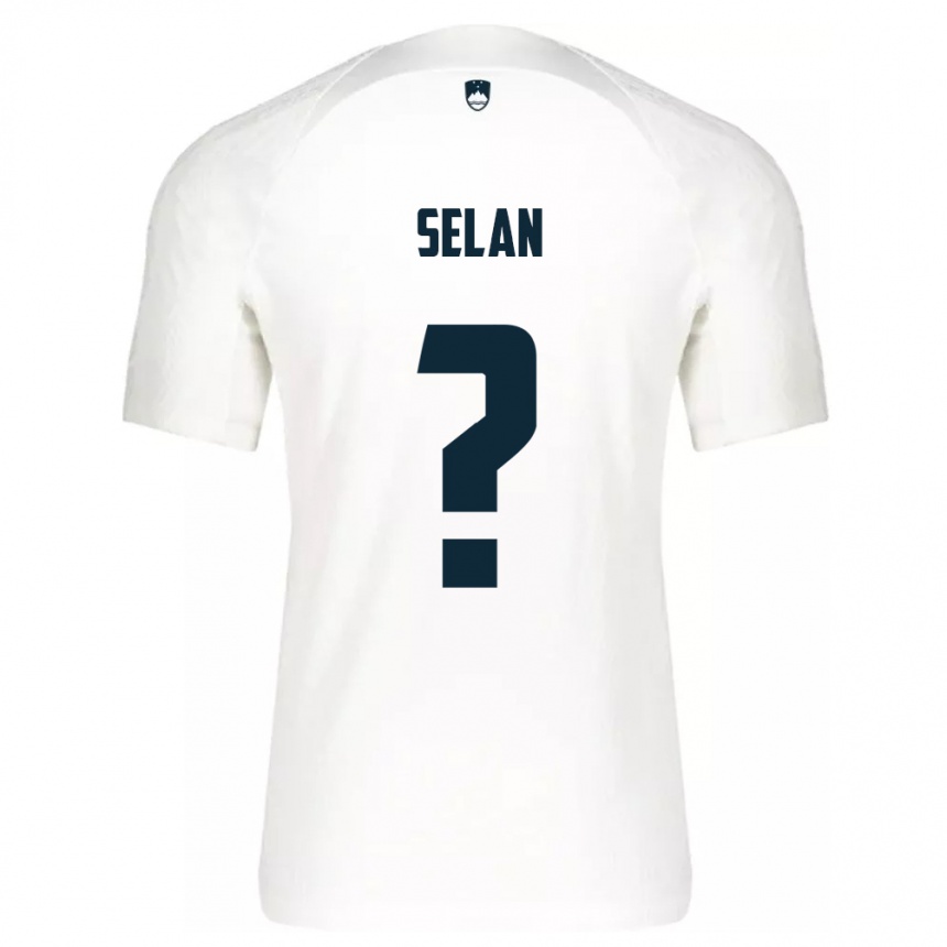 Kids Football Slovenia Beno Selan #0 White Home Jersey 24-26 T-Shirt Za