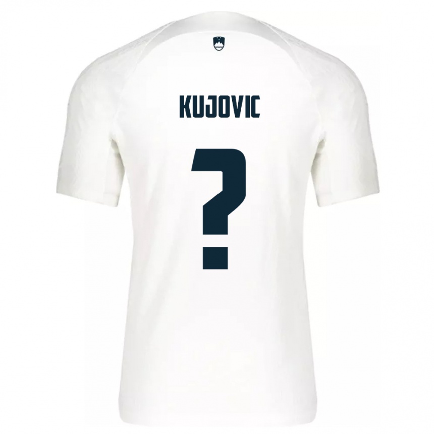 Kids Football Slovenia Tian Kujovic #0 White Home Jersey 24-26 T-Shirt Za