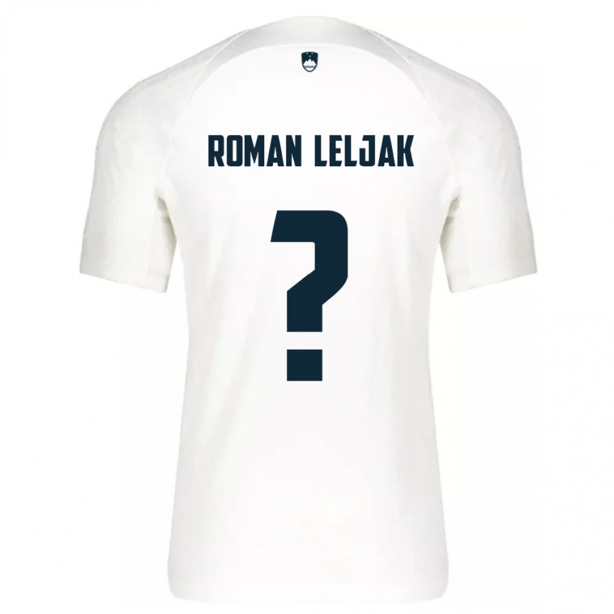 Kids Football Slovenia Nejc Roman Leljak #0 White Home Jersey 24-26 T-Shirt Za