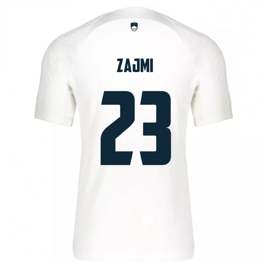 Kids Football Slovenia Luana Zajmi #23 White Home Jersey 24-26 T-Shirt Za