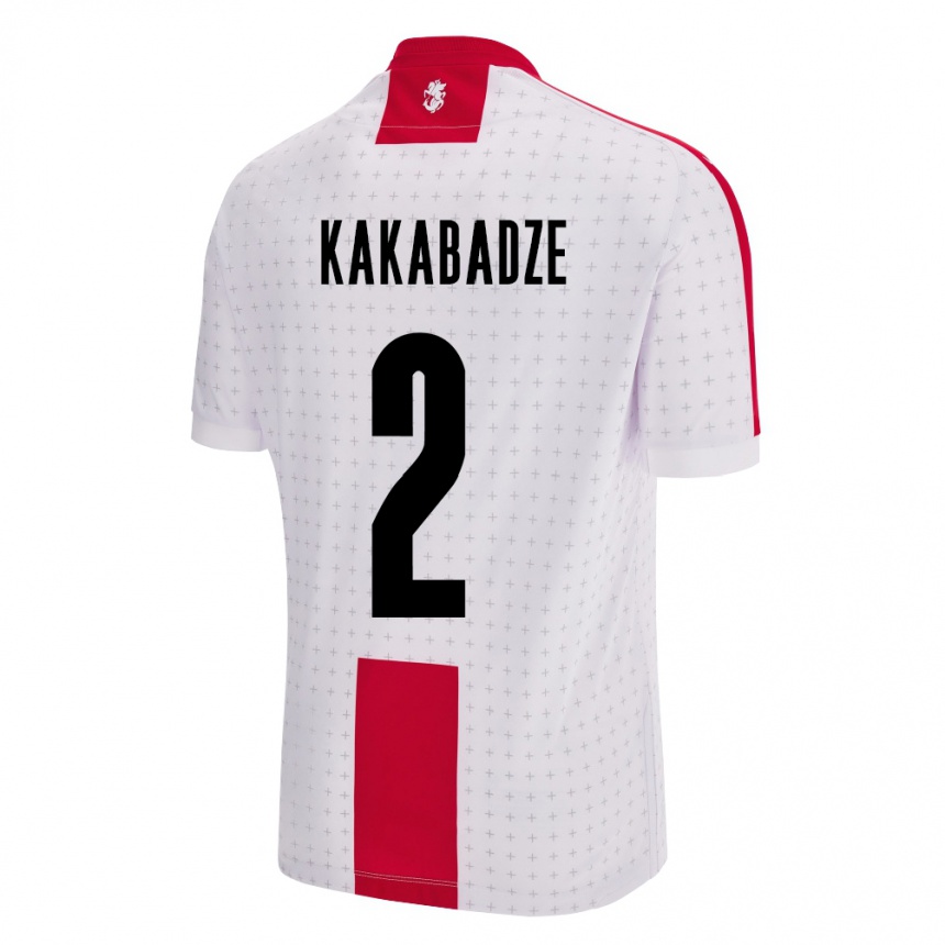 Kids Football Georgia Otar Kakabadze #2 White Home Jersey 24-26 T-Shirt Za