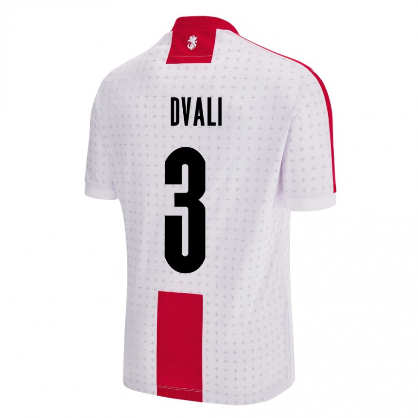 Kids Football Georgia Lasha Dvali #3 White Home Jersey 24-26 T-Shirt Za