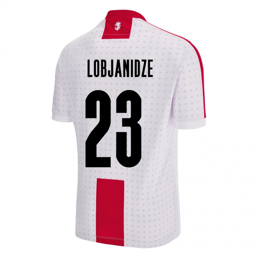 Kids Football Georgia Saba Lobjanidze #23 White Home Jersey 24-26 T-Shirt Za