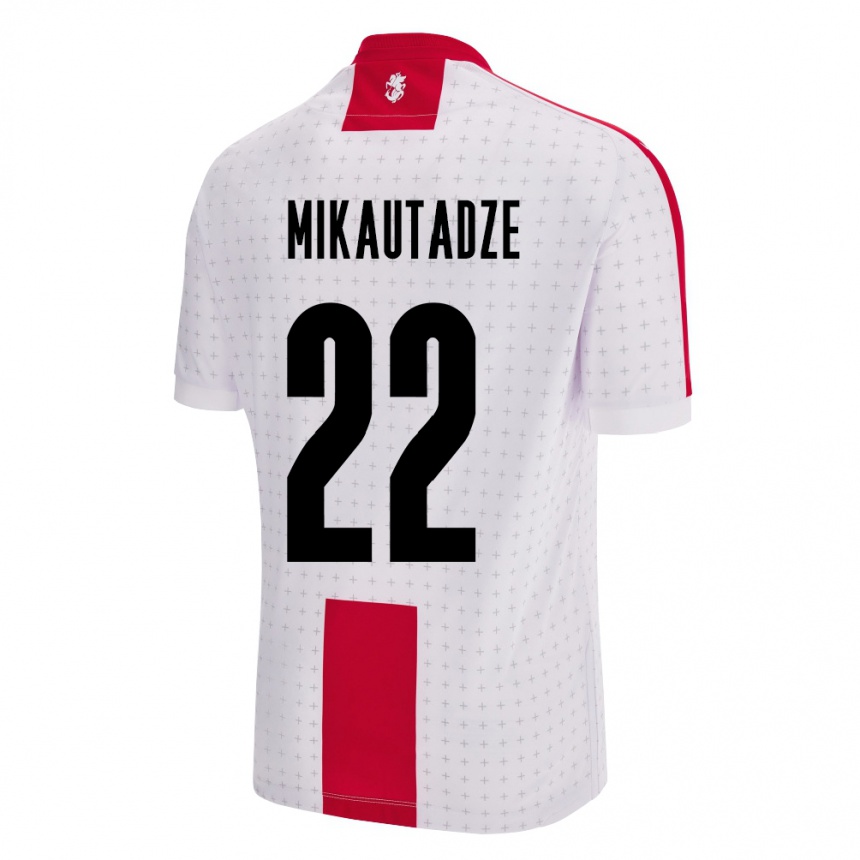 Kids Football Georgia Georges Mikautadze #22 White Home Jersey 24-26 T-Shirt Za