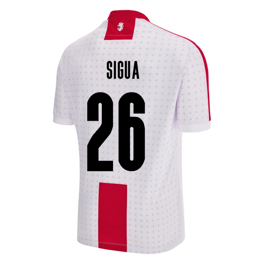 Kids Football Georgia Gabriel Sigua #26 White Home Jersey 24-26 T-Shirt Za