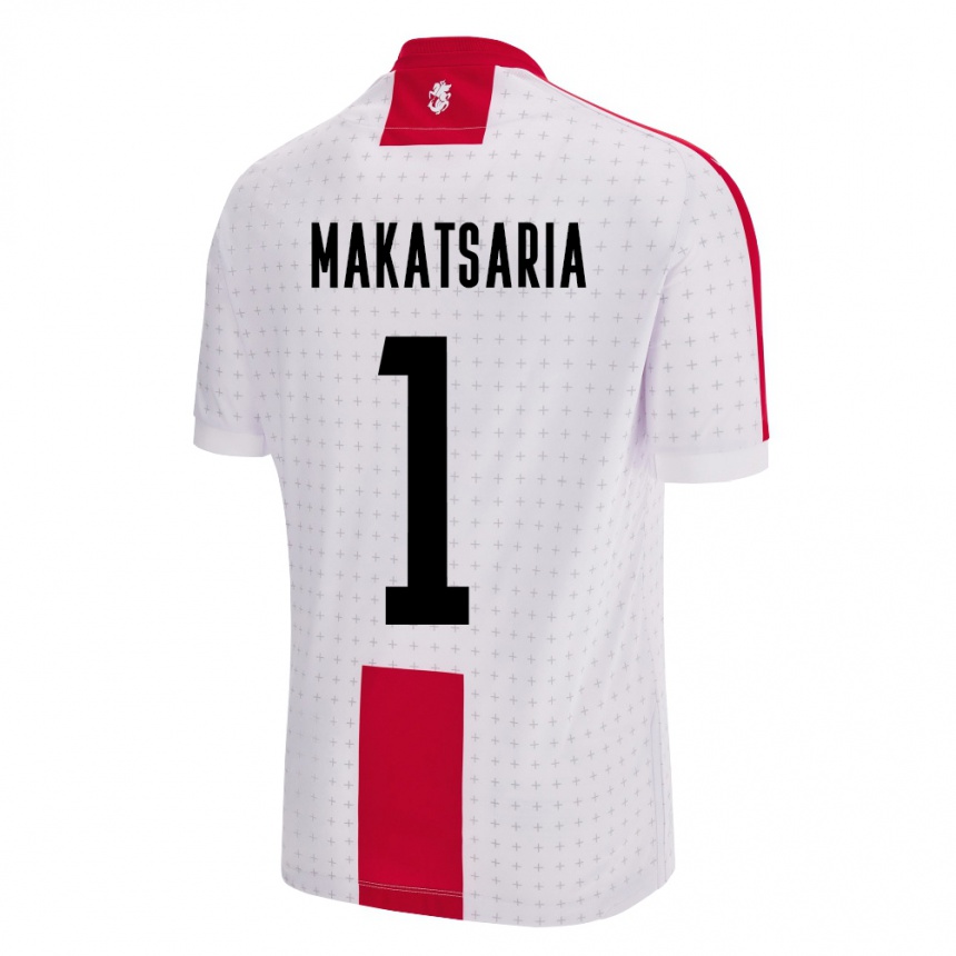 Kids Football Georgia Mikheil Makatsaria #1 White Home Jersey 24-26 T-Shirt Za