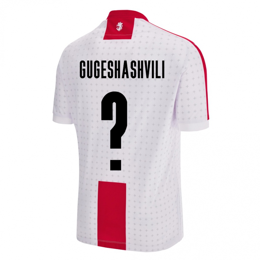 Kids Football Georgia Zaza Gugeshashvili #0 White Home Jersey 24-26 T-Shirt Za