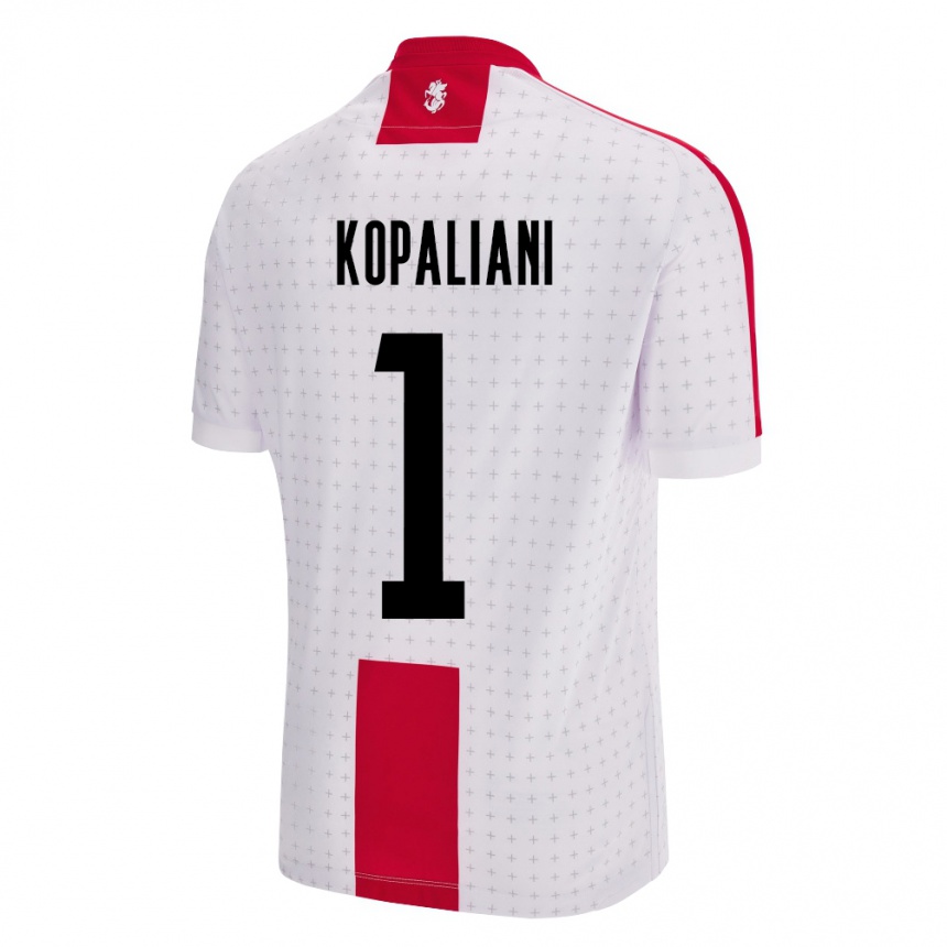 Kids Football Georgia Soso Kopaliani #1 White Home Jersey 24-26 T-Shirt Za