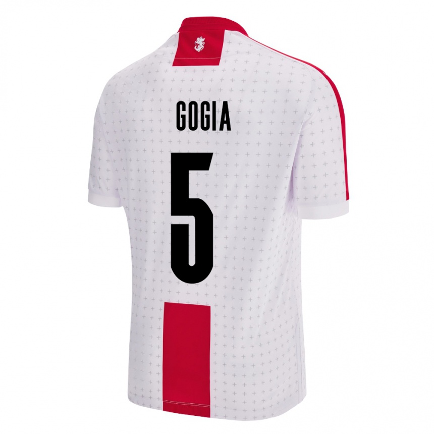 Kids Football Georgia Gigi Gogia #5 White Home Jersey 24-26 T-Shirt Za