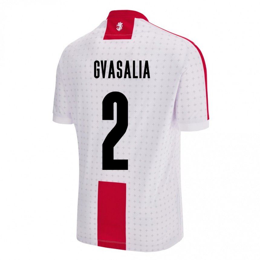 Kids Football Georgia Giorgi Gvasalia #2 White Home Jersey 24-26 T-Shirt Za