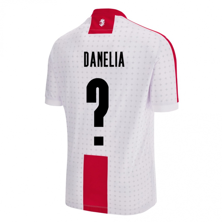 Kids Football Georgia Reziko Danelia #0 White Home Jersey 24-26 T-Shirt Za