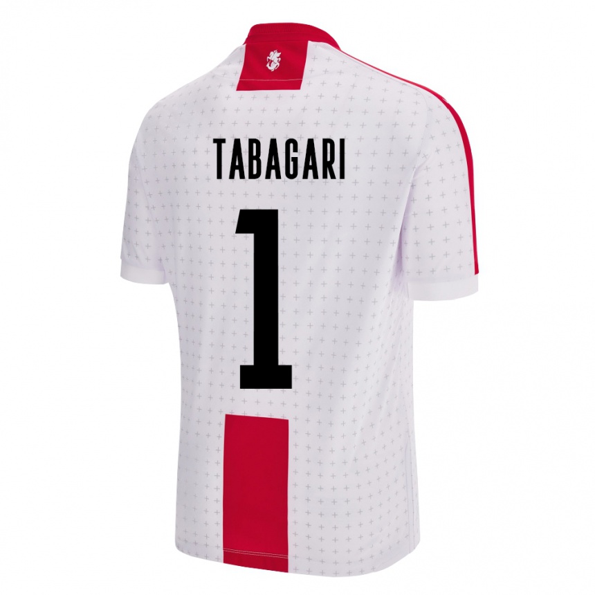 Kids Football Georgia Eka Tabagari #1 White Home Jersey 24-26 T-Shirt Za