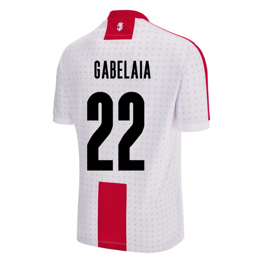 Kids Football Georgia Svetalna Gabelaia #22 White Home Jersey 24-26 T-Shirt Za