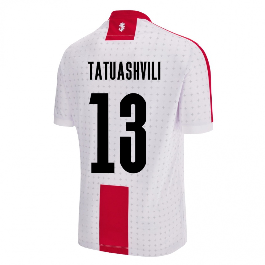 Kids Football Georgia Tamar Tatuashvili #13 White Home Jersey 24-26 T-Shirt Za