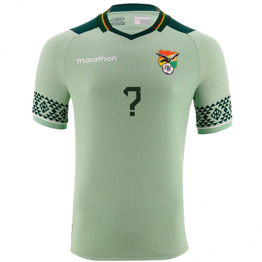 Kids Football Bolivia Abigaíl Quiroz #0 Light Green Home Jersey 24-26 T-Shirt Za