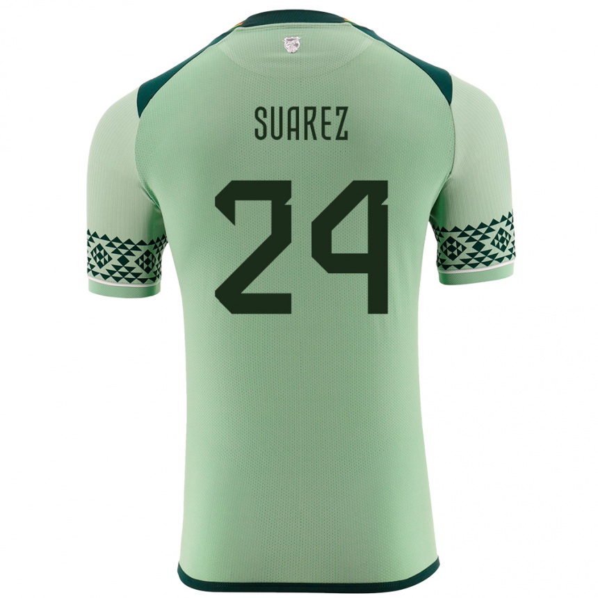 Kids Football Bolivia Marcelo Suárez #24 Light Green Home Jersey 24-26 T-Shirt Za