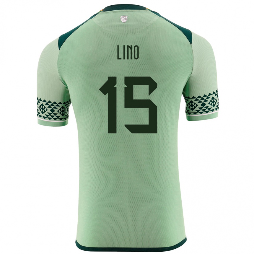 Kids Football Bolivia Daniel Lino #15 Light Green Home Jersey 24-26 T-Shirt Za