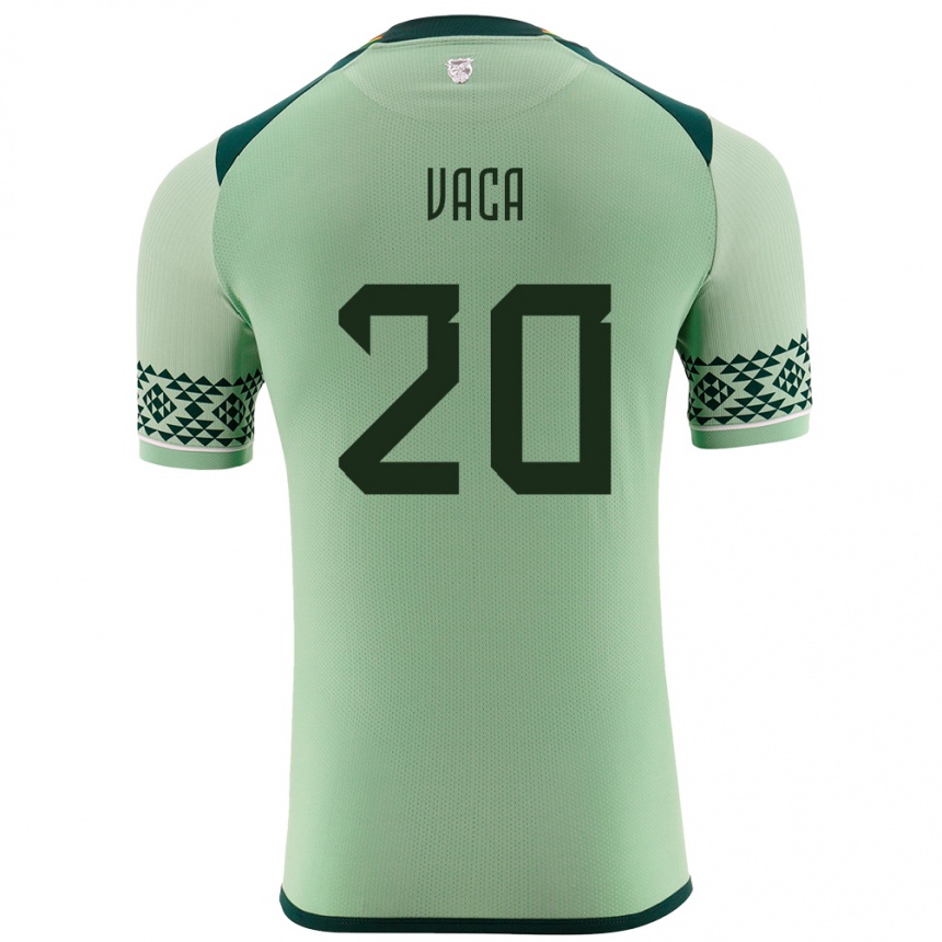 Kids Football Bolivia Pablo Vaca #20 Light Green Home Jersey 24-26 T-Shirt Za