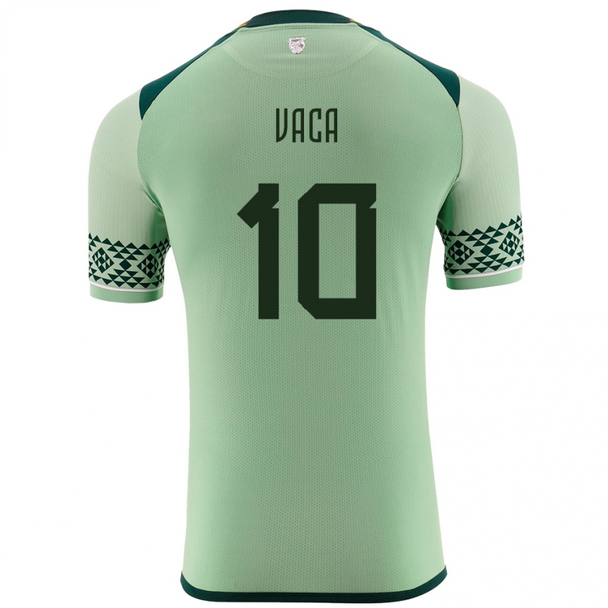 Kids Football Bolivia Ramiro Vaca #10 Light Green Home Jersey 24-26 T-Shirt Za