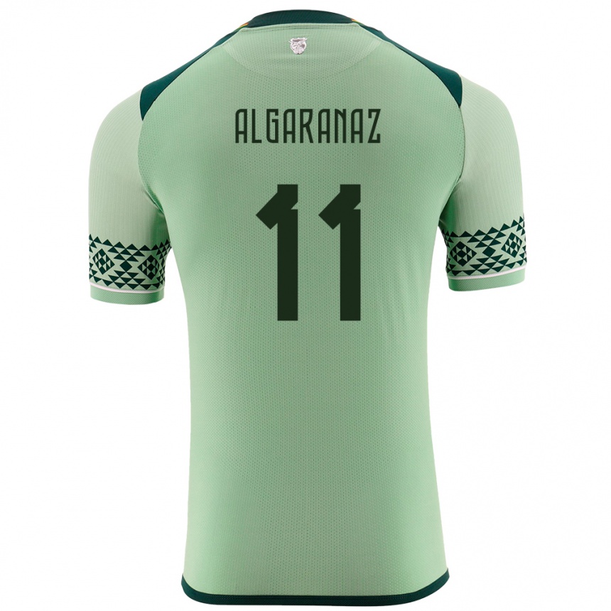 Kids Football Bolivia Carmelo Algarañaz #11 Light Green Home Jersey 24-26 T-Shirt Za